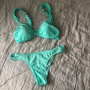 VS teal bikini set